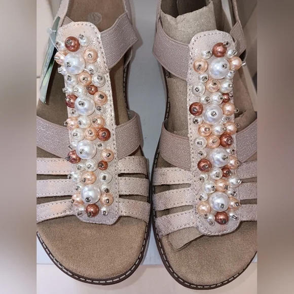 Remonte Jocelyn 47 Elegant Beaded Sandals Size 7 - Picture 7 of 9